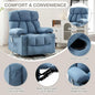 Rocker Recliner Chair with Heat and Vibration Ergonomic Rocking Lounge Chair