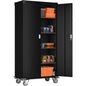 Metal Garage Storage Cabinet with Wheels