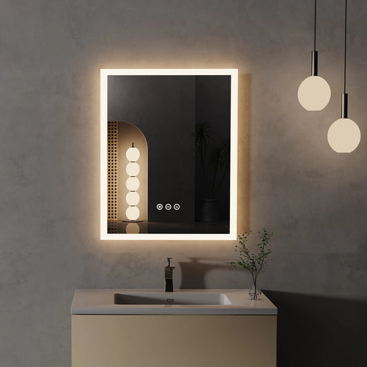 LED Lighted Bathroom Mirror with Anti-Fog