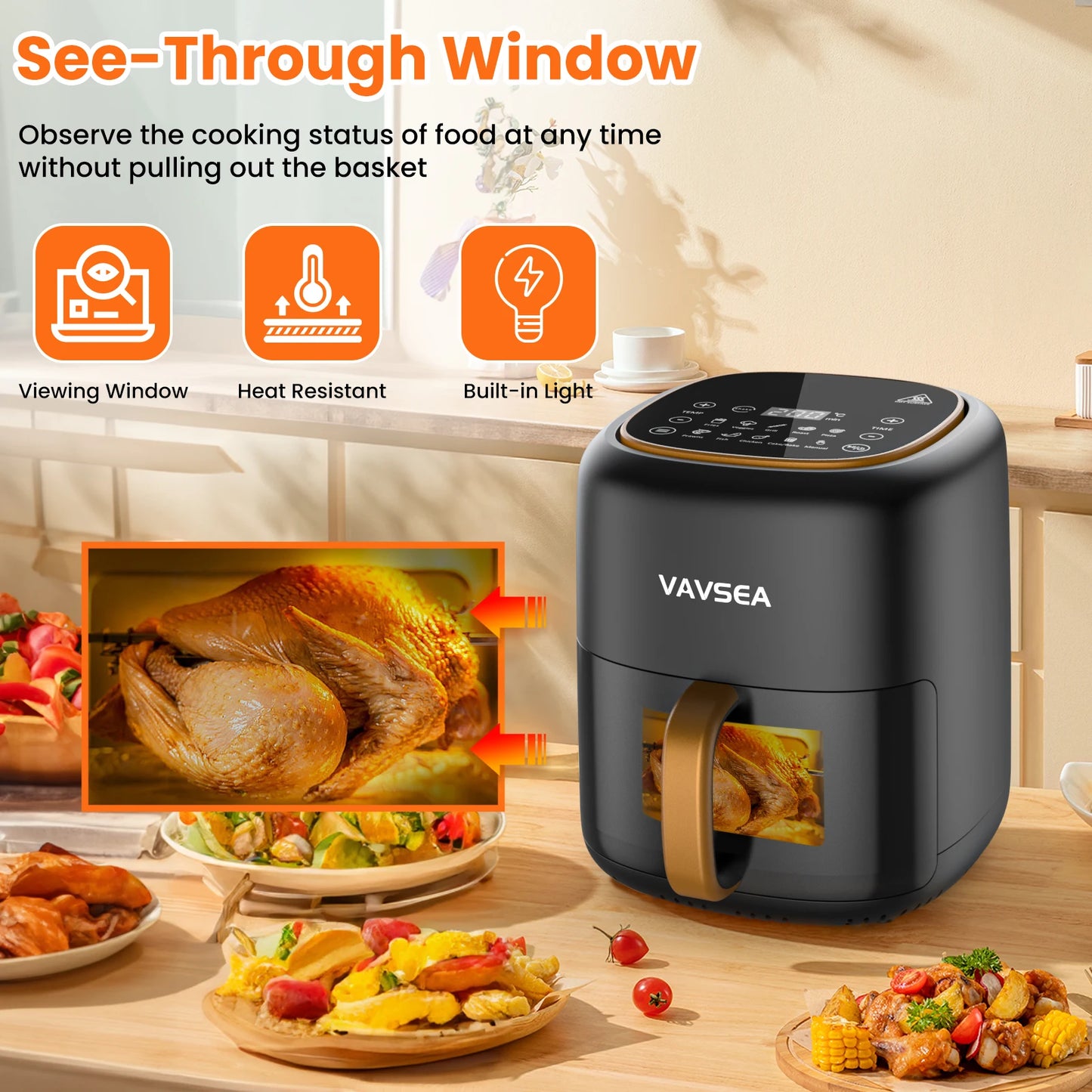 6.5 QT Digital Touch Screen Air Fryer