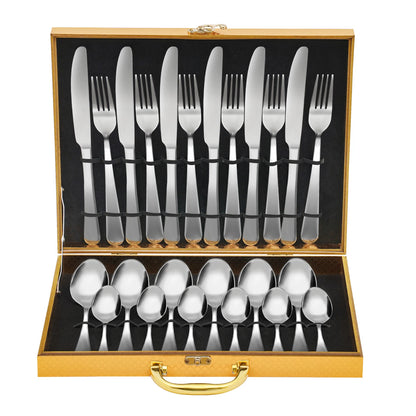 24Pcs/90Pcs Flatware Set Stainless Steel Silverware