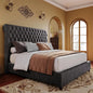 King Bed Frame, Upholstered Platform Frame