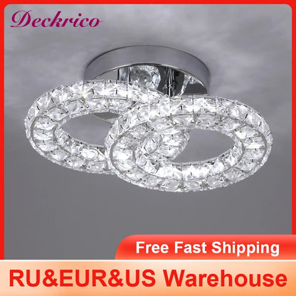 Indoor Led Ceiling Lamp Crystal Chandelier