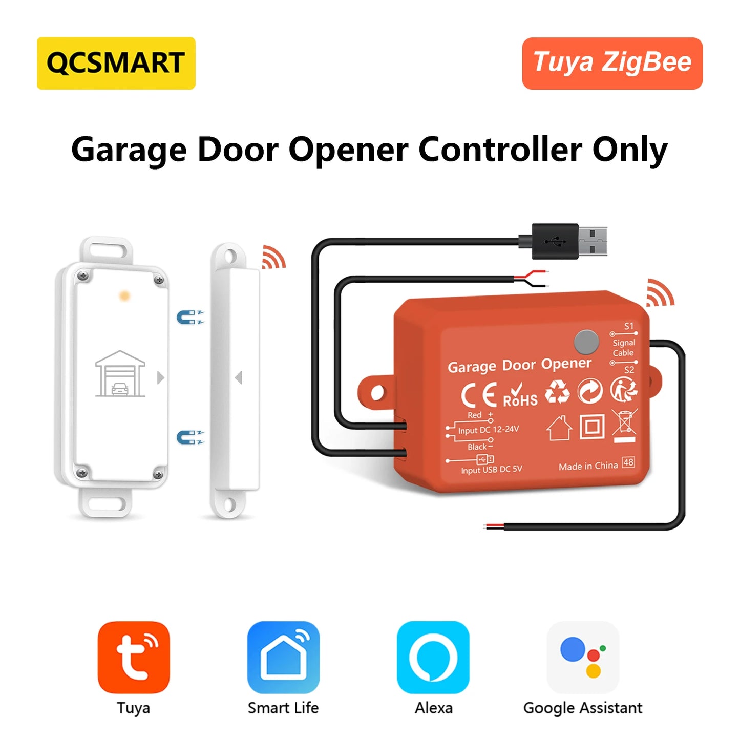 Garage Door Wireless Sensor Opener Controller