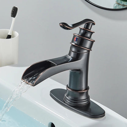 Waterfall Bathroom Faucet Oil Rubbed Bronze