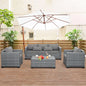 4 Piece Patio Furniture With Fire Pit