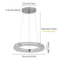 Led Luxury Crystal Pendant Light Rings