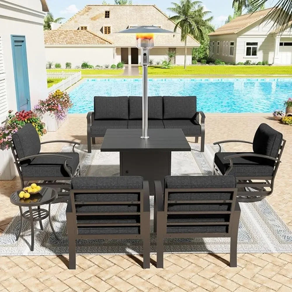 7 Piece Aluminum Patio Furniture Set