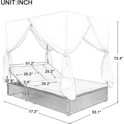 Outdoor Wicker Daybed