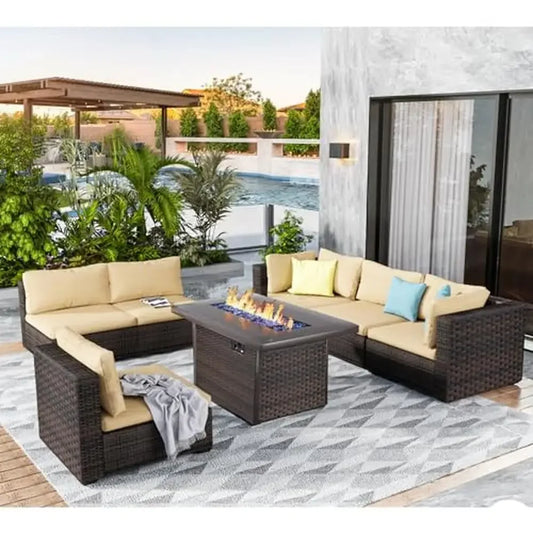 Outdoor Patio Furniture Set With Fire Pit