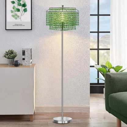 Crystal Floor Lamp, 64" Tall Modern