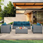 4 Piece Patio Furniture With Fire Pit