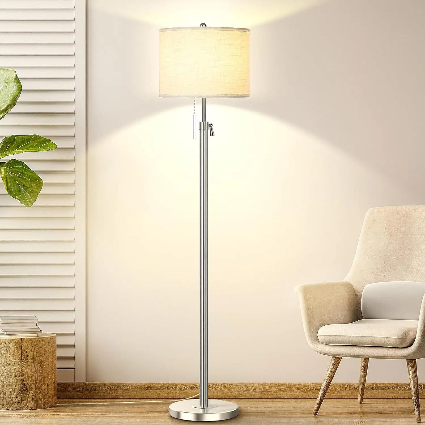 Modern Floor Lamp With Marble Base