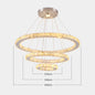 Led Luxury Crystal Pendant Light Rings