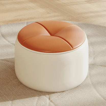 Pine Round Stool Living Room Sofa Stool