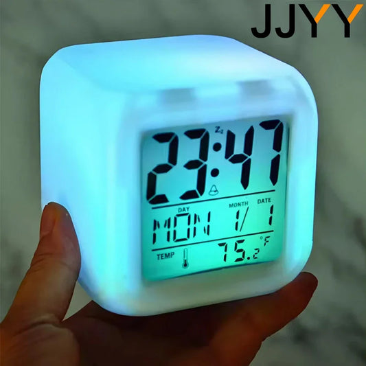 Color Mini Desk Digital Alarm Clock