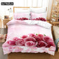 Red Rose Bedding Set Quilt Duvet Cover Comforter