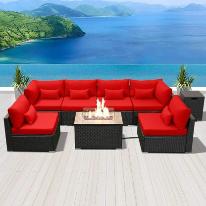 Patio Furniture Set With Gas Fire Pit