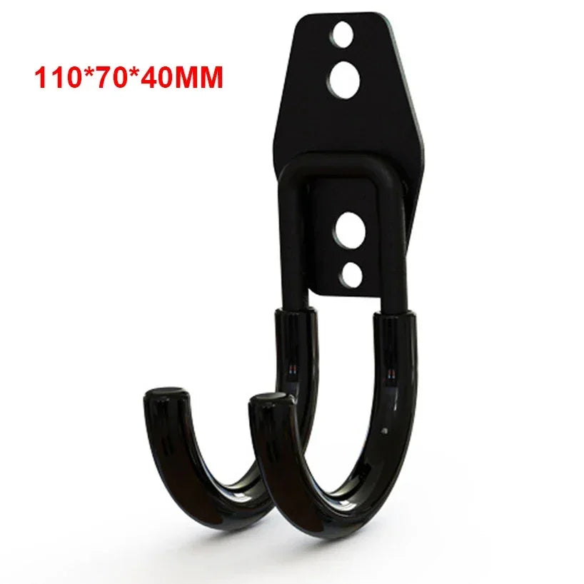 5 Size Heavy Duty Metal Hook Garage Organizer Wall Mount  Anti-slip Bicycle Hanger Hooks Storage Hook For Ladders Garden Tool